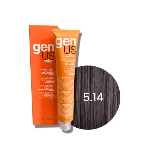 GENUS COLOR trwała farba do włosów krem koloryzujący 100 ml| 5.14