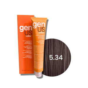 GENUS COLOR trwała farba do włosów krem koloryzujący 100 ml| 5.34