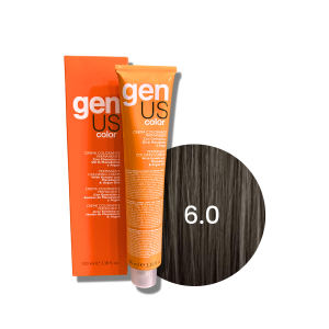 GENUS COLOR trwała farba do włosów krem koloryzujący 100 ml| 6.0