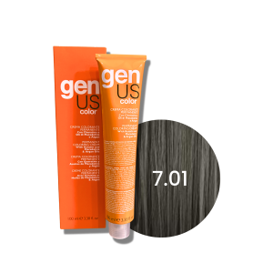 GENUS COLOR trwała farba do włosów krem koloryzujący 100 ml| 7.01