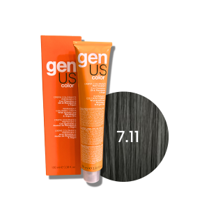 GENUS COLOR trwała farba do włosów krem koloryzujący 100 ml| 7.11