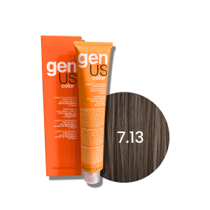 GENUS COLOR trwała farba do włosów krem koloryzujący 100 ml| 7.13