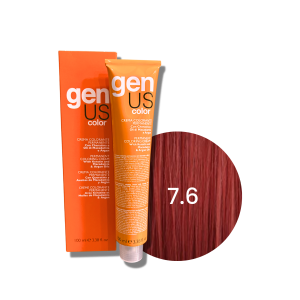 GENUS COLOR trwała farba do włosów krem koloryzujący 100 ml| 7.6