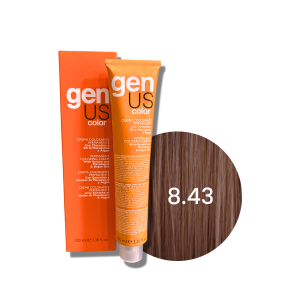 GENUS COLOR trwała farba do włosów krem koloryzujący 100 ml| 8.43