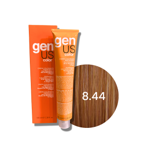 GENUS COLOR trwała farba do włosów krem koloryzujący 100 ml| 8.44