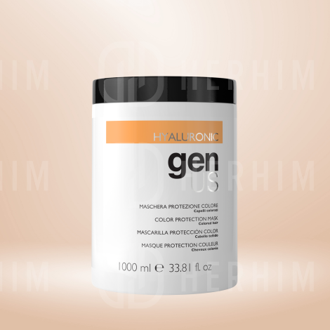 GENUS HYALURONIC maska wygładzająca do włosów farbowanych 1000 ml - 3