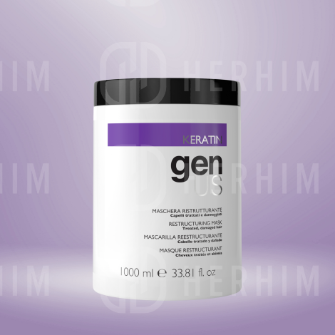 GENUS KERATIN maska regenerująca do włosów uszkodzonych 1000 ml - 3