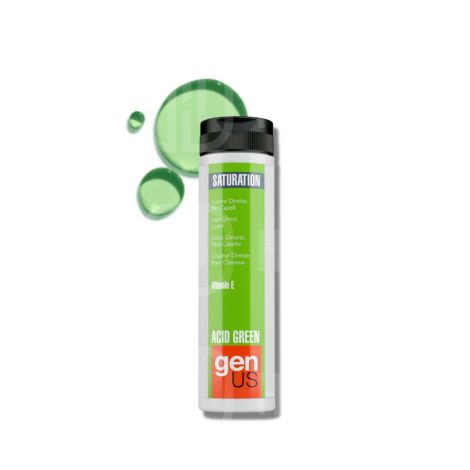 GENUS SATURATION toner koloryzujący w żelu bez amoniaku 150 ml | Acid Green - 2