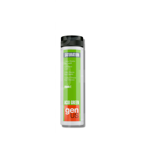 GENUS SATURATION toner koloryzujący w żelu bez amoniaku 150 ml | Acid Green