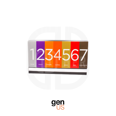 GENUS SEVEN SHADES zestaw masek koloryzujących z wodą organiczną 7 x 200 ml - 4