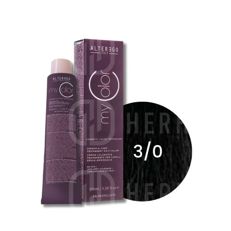 ALTER EGO MY COLOR trwała farba do włosów bez amoniaku 100 ml | 3/0