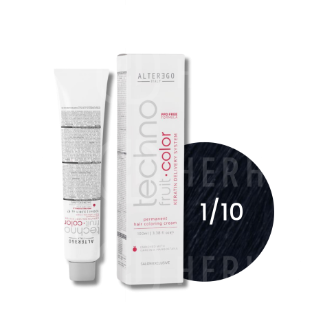 ALTER EGO TECHNOFRUIT trwała farba do włosów z keratyną 100 ml | 1/10