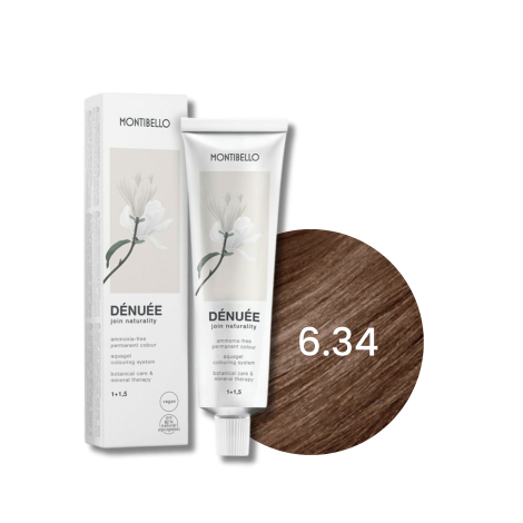 MONTIBELLO DENUEE naturalna farba do włosów bez amoniaku 60 ml | 6.34