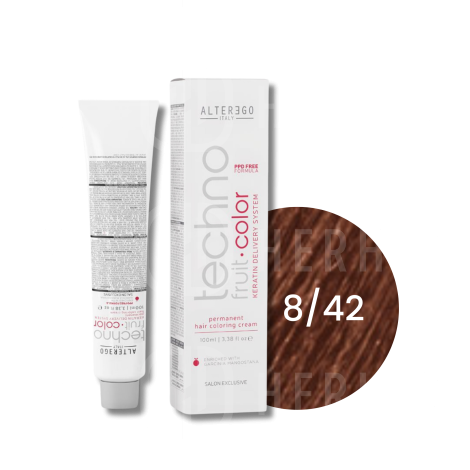 ALTER EGO TECHNOFRUIT trwała farba do włosów z keratyną 100 ml | 8/42