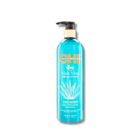 CHI ALOE VERA Curls szampon do włosów kręconych z aloesem i agawą 739 ml