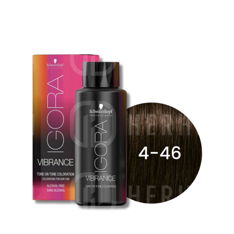 SCHWARZKOPF IGORA VIBRANCE farba do włosów ton w ton 60 ml | 4-46
