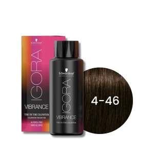 SCHWARZKOPF IGORA VIBRANCE farba do włosów ton w ton 60 ml | 4-46