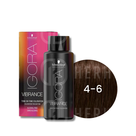 SCHWARZKOPF IGORA VIBRANCE farba do włosów ton w ton 60 ml | 4-6