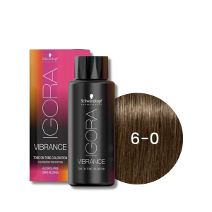 SCHWARZKOPF IGORA VIBRANCE farba do włosów ton w ton 60 ml | 6-0
