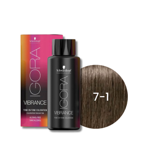 SCHWARZKOPF IGORA VIBRANCE farba do włosów ton w ton 60 ml | 7-1