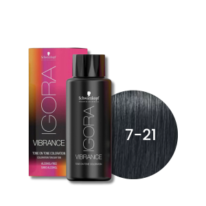 SCHWARZKOPF IGORA VIBRANCE farba do włosów ton w ton 60 ml | 7-21