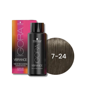 SCHWARZKOPF IGORA VIBRANCE farba do włosów ton w ton 60 ml | 7-24