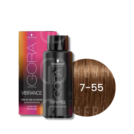 SCHWARZKOPF IGORA VIBRANCE farba do włosów ton w ton 60 ml | 7-55