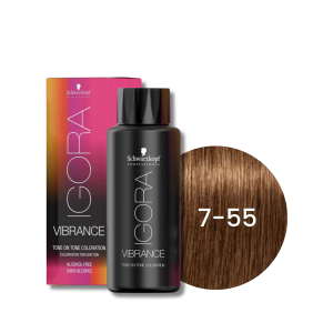 SCHWARZKOPF IGORA VIBRANCE farba do włosów ton w ton 60 ml | 7-55