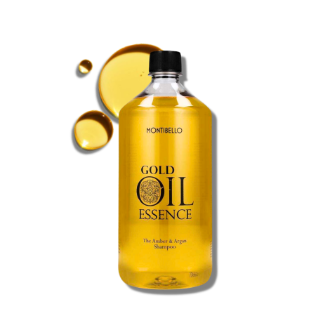 MONTIBELLO GOLD OIL ESSENCE szampon bursztynowo arganowy do włosów 1 000 ml - 2