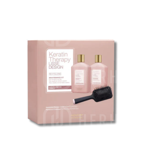 ALFAPARF KERATIN THERAPY zestaw szampon + odżywka 250+250 ml + szczotka