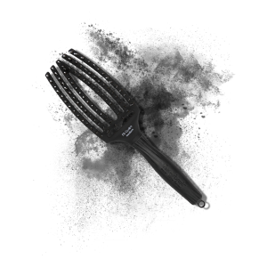 OLIVIA GARDEN FINGERBRUSH COMBO szczotka z włosiem dzika M | Black - image 2