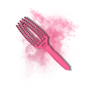 OLIVIA GARDEN FINGERBRUSH COMBO szczotka z włosiem dzika M | Hot Pink - image 2