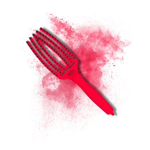 OLIVIA GARDEN FINGERBRUSH COMBO szczotka z włosiem dzika M | Passion Red - image 2
