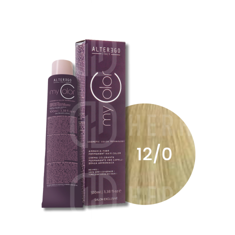 ALTER EGO MY COLOR trwała farba do włosów bez amoniaku 100 ml | 12/0