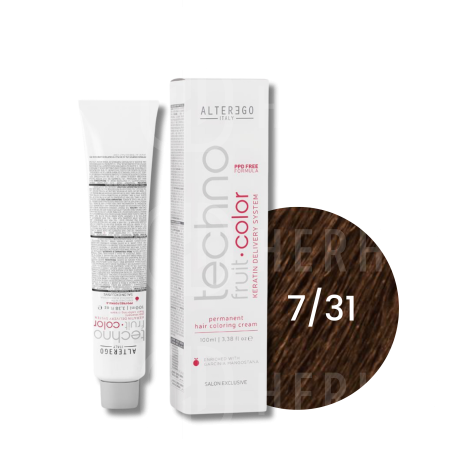 ALTER EGO TECHNOFRUIT trwała farba do włosów z keratyną 100 ml | 7/31