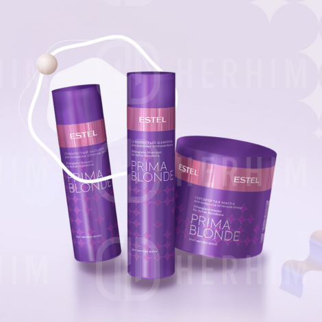 ESTEL PRIMA BLONDE szampon nabłyszczający chłodne odcienie blondu 250 ml - 4