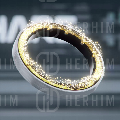 COSHARE HD10E Essence Ring pierścień z odżywką Skwalanem | Biały - 5