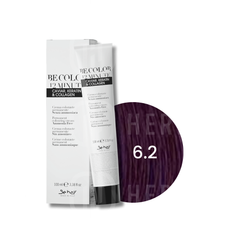 BE HAIR BE COLOR 12 MINUTE trwała farba do włosów 100 ml | 6.2