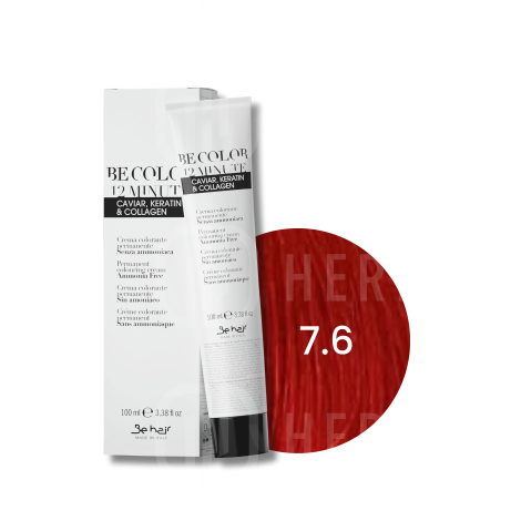 BE HAIR BE COLOR 12 MINUTE trwała farba do włosów 100 ml | 7.6