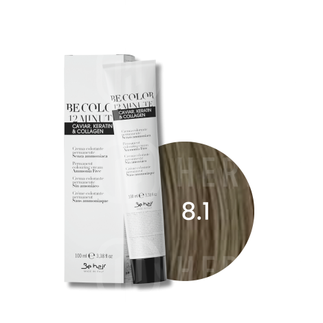 BE HAIR BE COLOR 12 MINUTE trwała farba do włosów 100 ml | 8.1