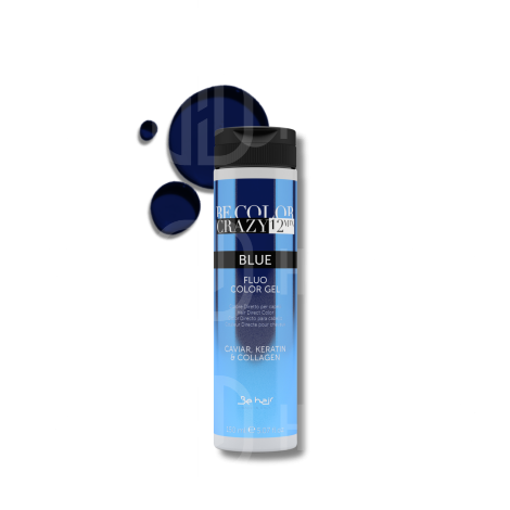 BE HAIR BE COLOR CRAZY bezpośrednia żelowa farba toner 150 ml | Blue - 2