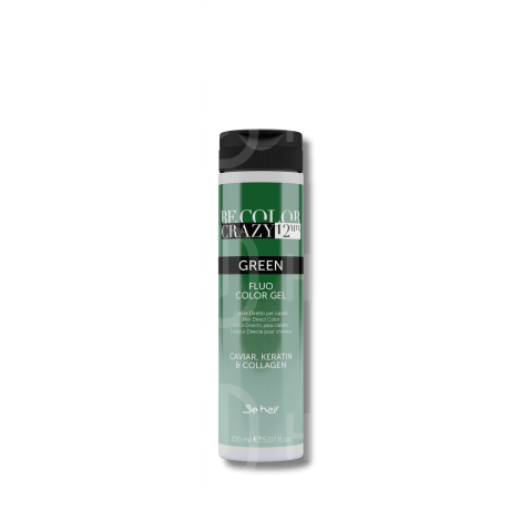 BE HAIR BE COLOR CRAZY bezpośrednia żelowa farba toner 150 ml | Green