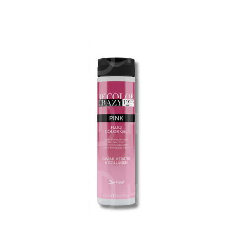 BE HAIR BE COLOR CRAZY bezpośrednia żelowa farba toner 150 ml | Pink
