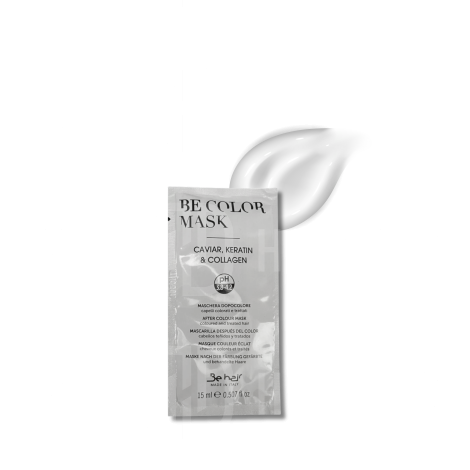 BE HAIR BE COLOR Mask maska nawilżająca do włosów farbowanych 15 ml - 2