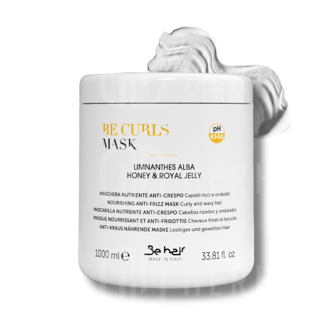 BE HAIR BE CURLS Mask Anti-Frizz maska do włosów kręconych i loków 1000 ml - 2
