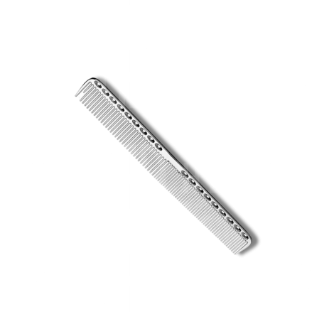 DK-COMB grzebień fryzjerski metalowy do strzyżenia długi | Srebrny