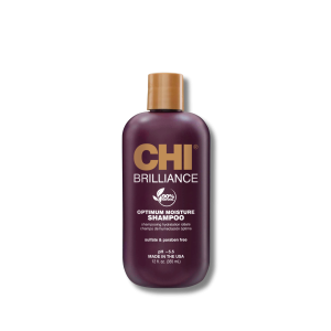 CHI BRILLIANCE szampon nawilżający z oliwą do włosów suchych 355 ml