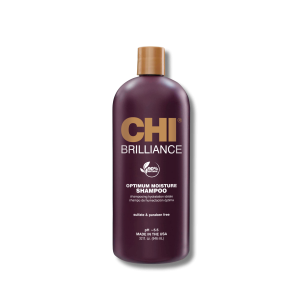 CHI BRILLIANCE szampon nawilżający z oliwą do włosów suchych 946 ml