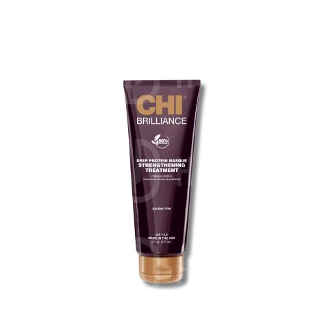 CHI BRILLIANCE maska proteinowa wygładzająca włosy zniszczone 237 ml