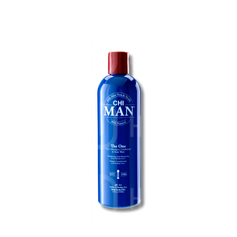 CHI MAN The One 3w1 szampon do włosów, odżywka i żel pod prysznic 355 ml